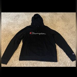 Mens large black Champion hoodie